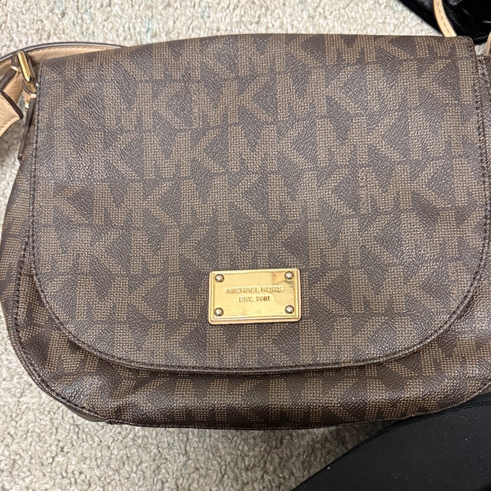Michael Kors Signature Brown Crossbody Bag